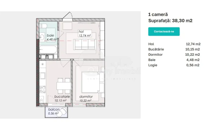 Квартира, Дурлешты, Н. ДИМО