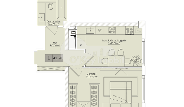 Apartament, Telecentru, STR. IALOVENI